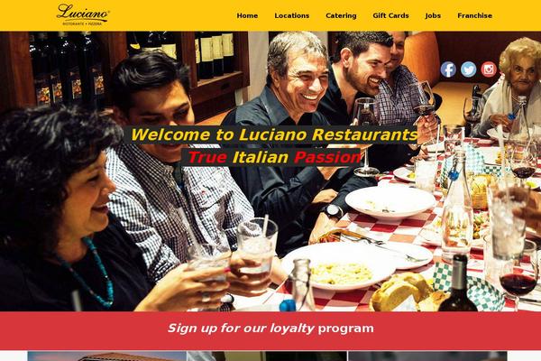 lucianorestaurants.com site used Cucina