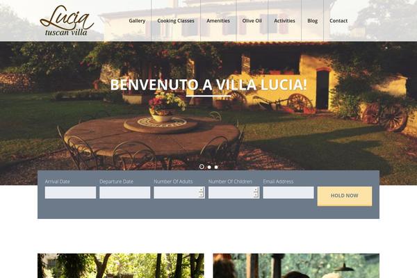 Lucia theme site design template sample