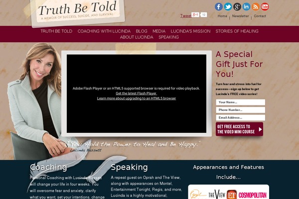 lucindabassett-truthbetold.com site used Truthbetold