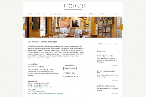 lucios.com.au site used Thefuture