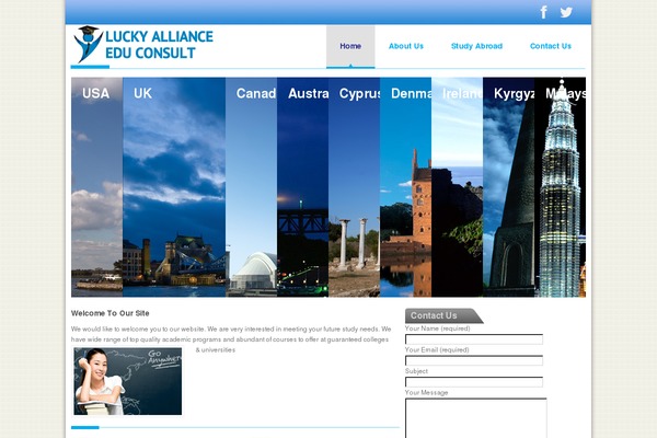 Lucky theme site design template sample