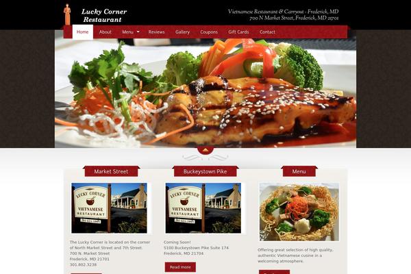 The Restaurant theme site design template sample