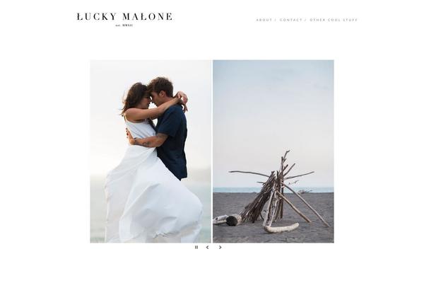 luckymalone.com site used Miniml