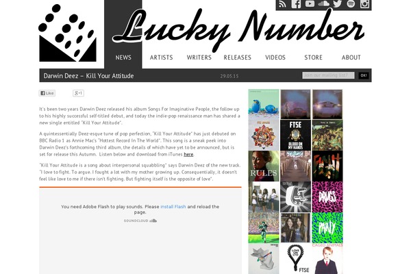 luckynumbermusic.com site used Luckynumber6