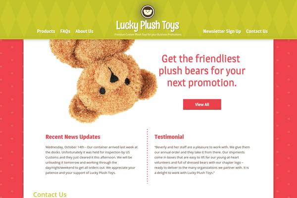 Plush theme site design template sample
