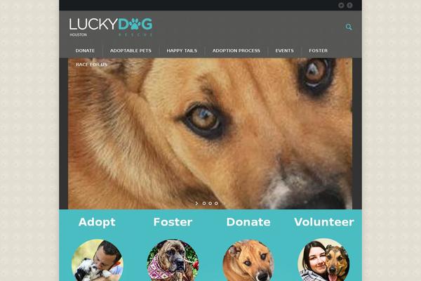 Pet-rescue theme site design template sample