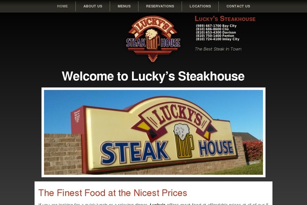 luckyssteakhouse.com site used Luckyme4a
