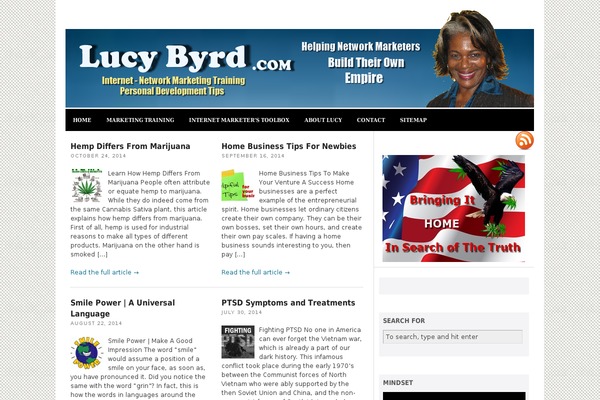 lucybyrd.com site used Thesis 1.8