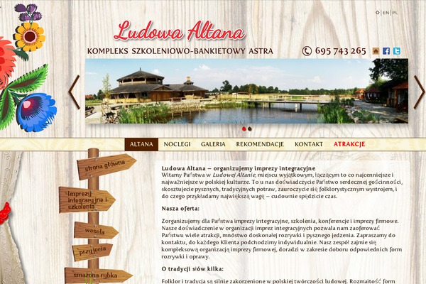 ludowaaltana.pl site used Imprezy