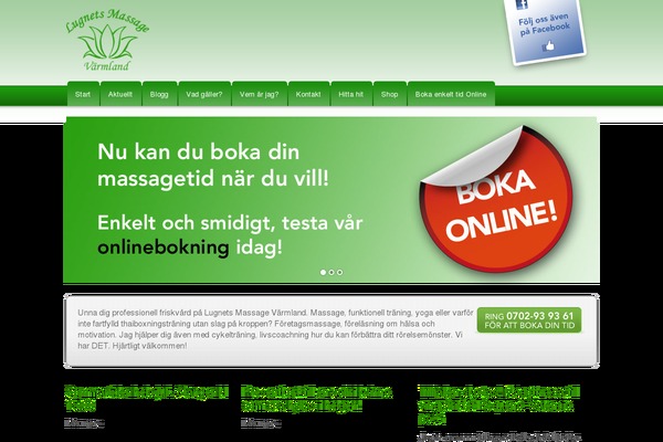 lugnetsmassage.se site used Lugnetsmassage