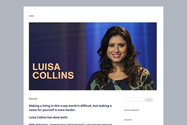 Twenty Twelve theme site design template sample