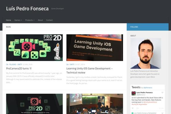 Hueman theme site design template sample