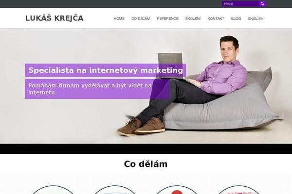 lukask.cz site used One-page-child