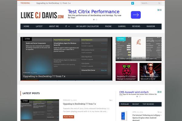 SmartMag theme site design template sample