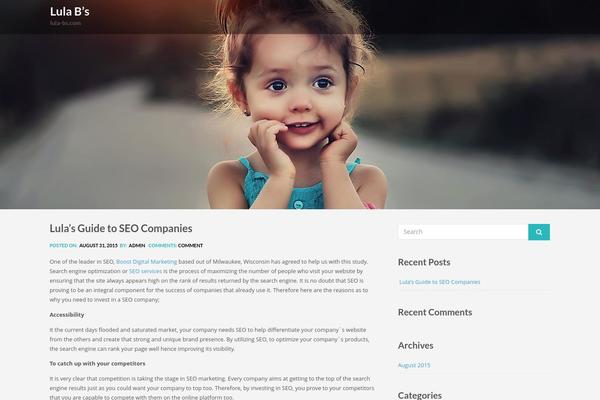 WordPress website example screenshot