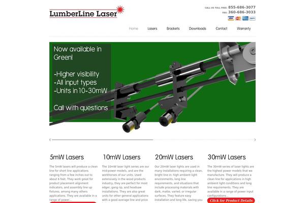 lumberlinelaser.com site used Organic