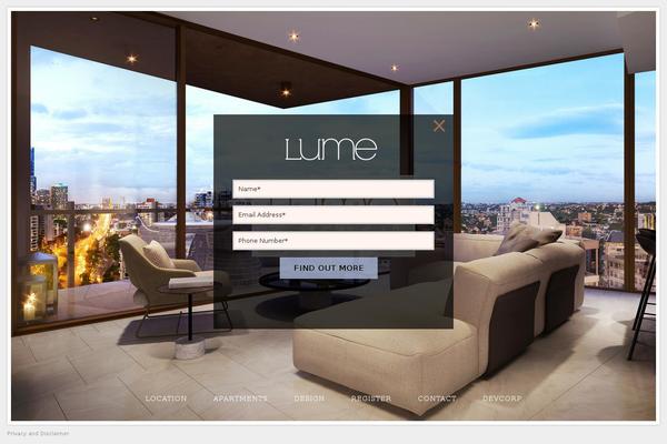 lume.com.au site used Lume