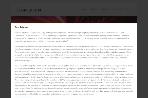lumentum.com site used Nomos