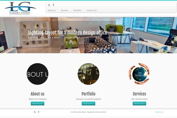 Customizr theme site design template sample