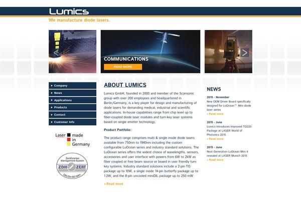 lumics.de site used Lumics-2015