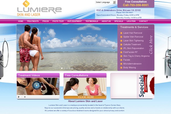 Lumire theme site design template sample
