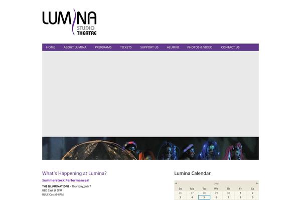 Lumina theme site design template sample
