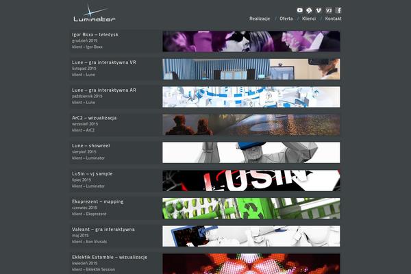 luminator.pl site used Luminator