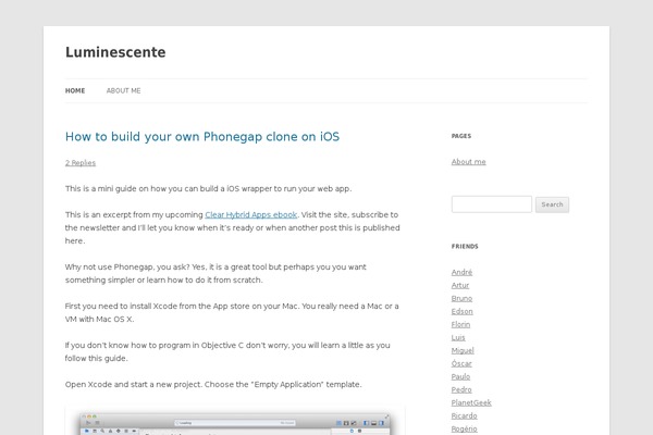 Twenty Twelve theme site design template sample