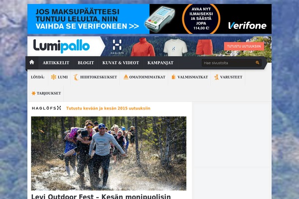 lumipallo.fi site used Lumipallo