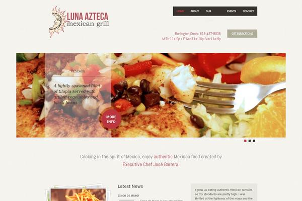 Feast theme site design template sample