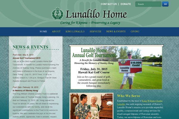 lunalilo.org site used Lunalilo
