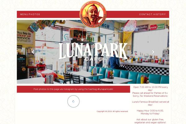 luna theme site design template sample