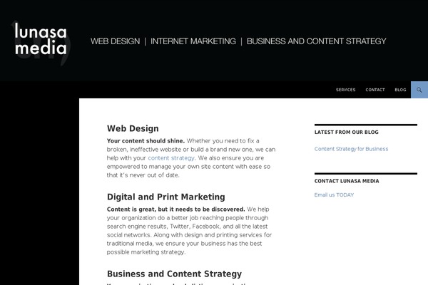 Twenty Fourteen theme site design template sample