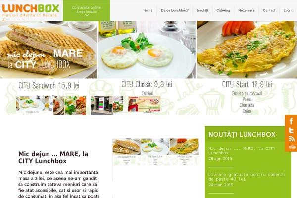 lunchbox.ro site used Lunchbox