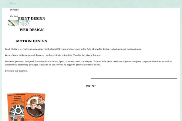 Impreza theme site design template sample