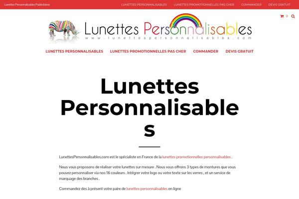 lunettespersonnalisables.com site used Lunettes