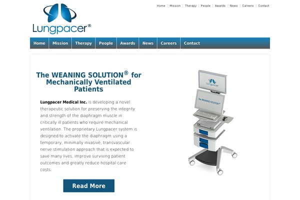 lungpacer.com site used Lungpacer