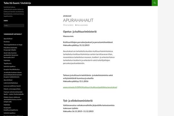 WordPress website example screenshot