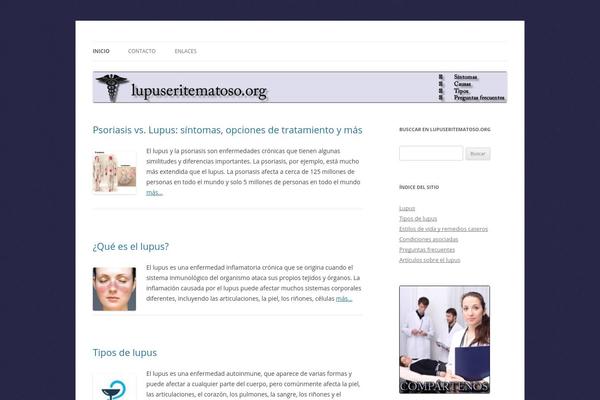 Twenty Twelve theme site design template sample