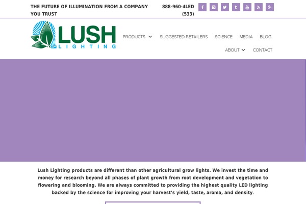 lushledlighting.com site used Lushlighting