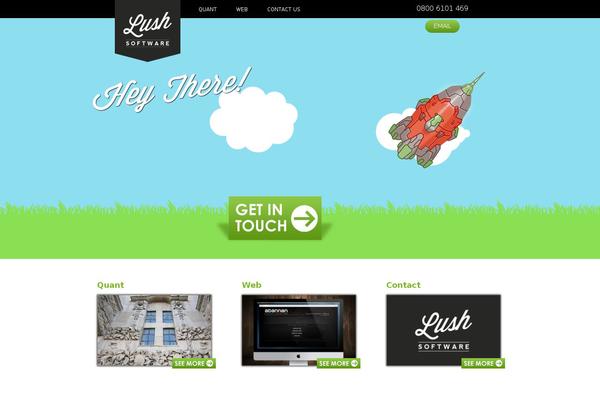 Lush theme site design template sample