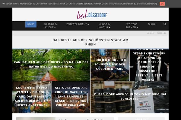 Valenti theme site design template sample