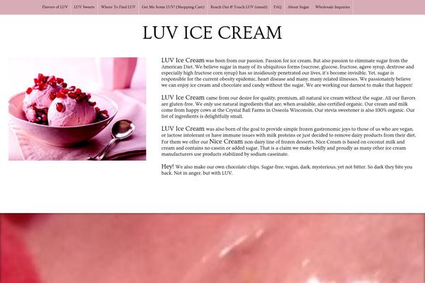 luvicecream.com site used Icecream