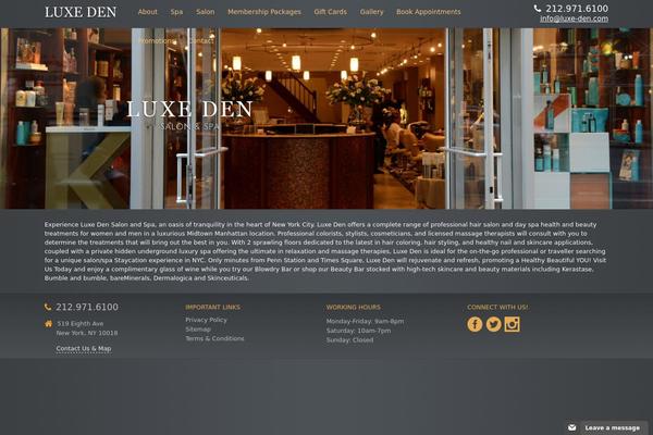 luxe-den.com site used Rudra