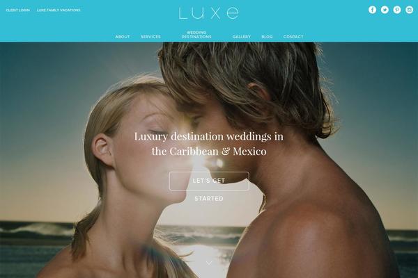 Luxe theme site design template sample