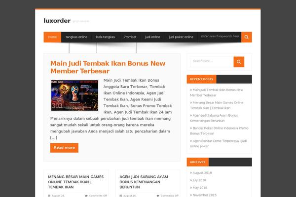 WordPress website example screenshot