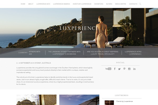 luxperience.com.au site used Luxperience