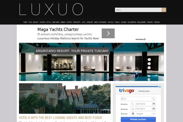 Luxuo2017 theme websites examples