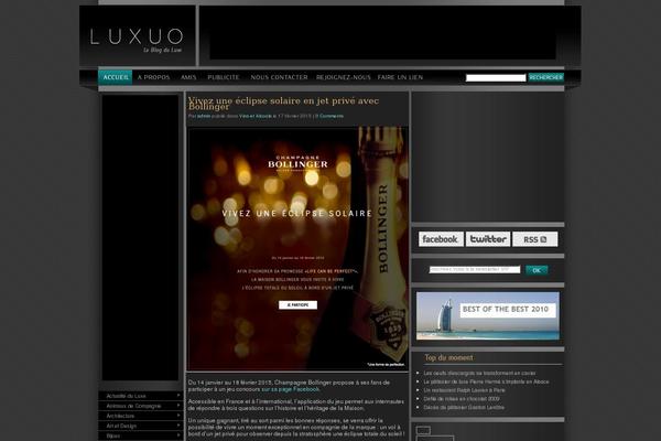 luxuo.fr site used Luxuo_wp