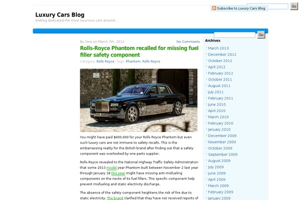 luxury-cars.biz site used Luxury-cars